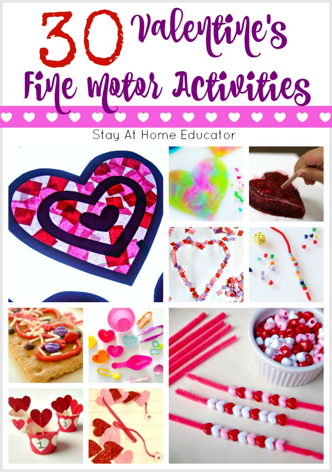 30 Valentine's fine motor activities for preschoolers