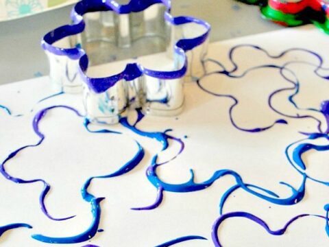 Image for Stamping Snowflakes: A Preschool Winter Process Art