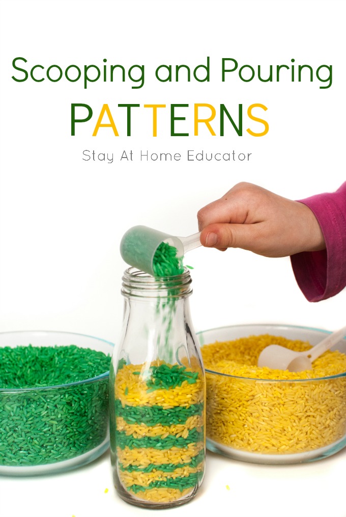scooping and pouring patterns for preschoolers