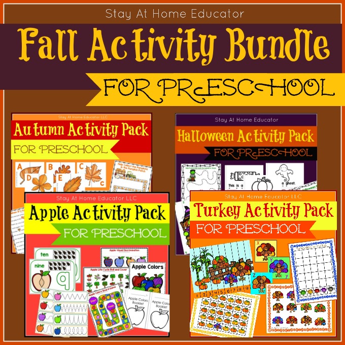 Fall Activity Bundle for Preschool