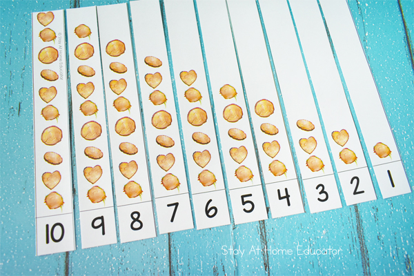 kindergarten fall math activities, number order printable for preschoolers fall preschool activity