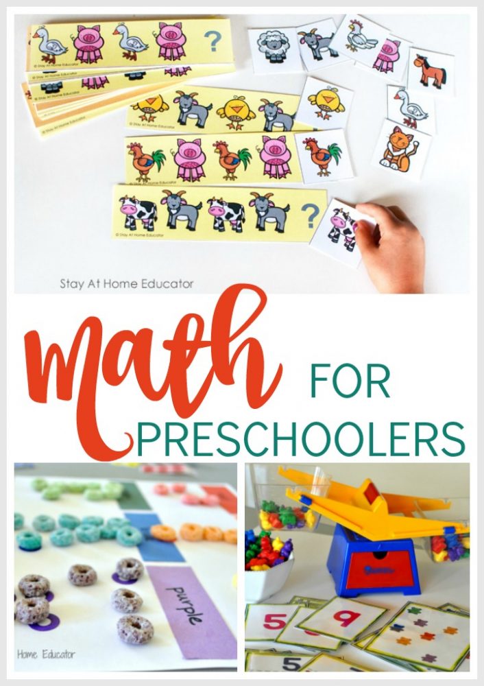 Using math as part of STEAM activities for preschool