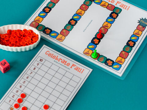 fall graphing game free printable for preschoolers