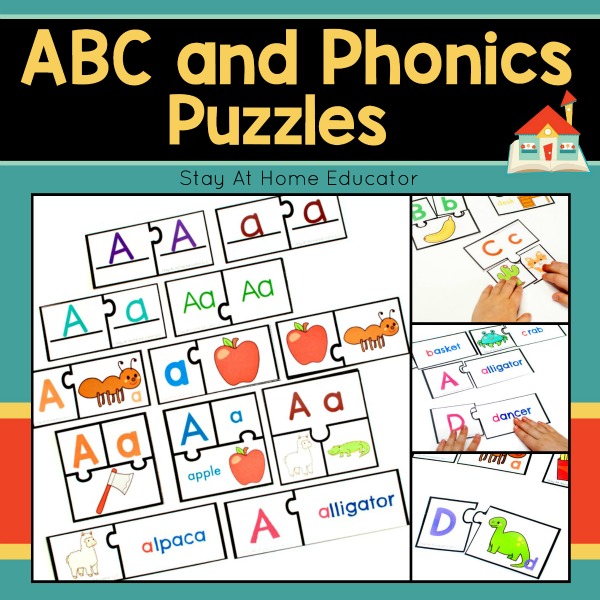 ABC and phonics puzzle bundle for preschool
