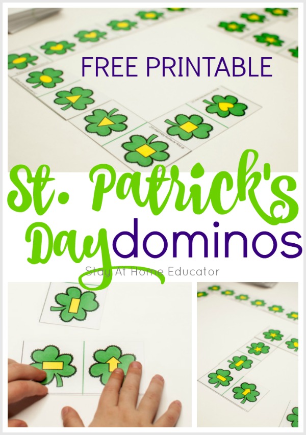 Free St. Patrick's Day printable for preschool