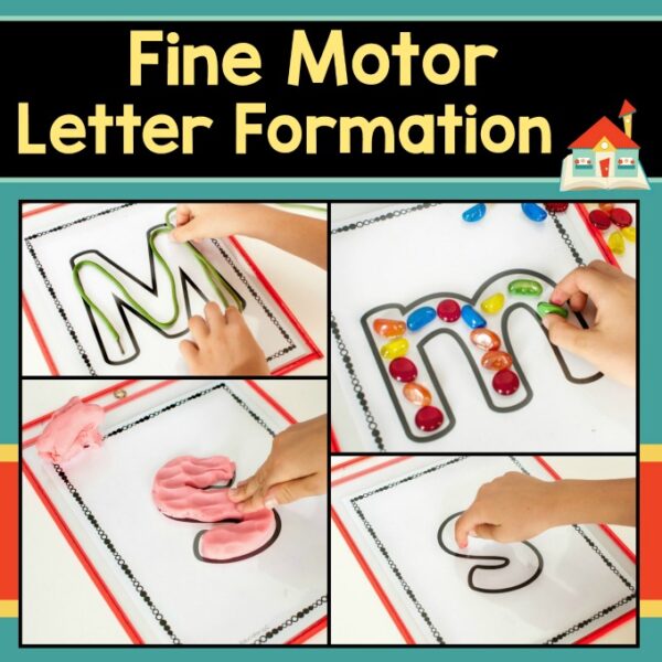 Fine Motor Letter Formation Practice Mats