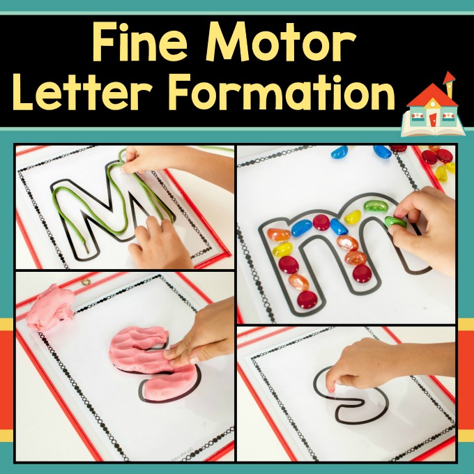 Fine motor letter formation for preschool