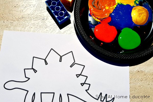 Dinosaur art for preschoolers and toddlers