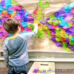 butterfly art collage for preschool