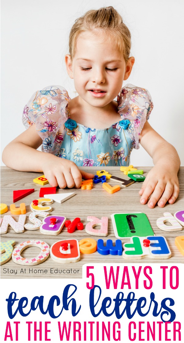 5 ways to teach letters in the preschool writing center