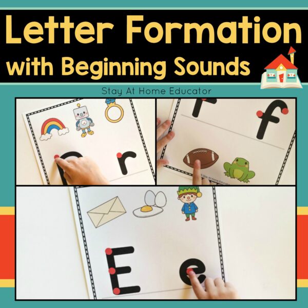 Letter Formation Mats with Beginning Sounds