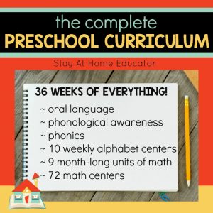 The Complete Preschool Curriculum by Stay At Home Educator