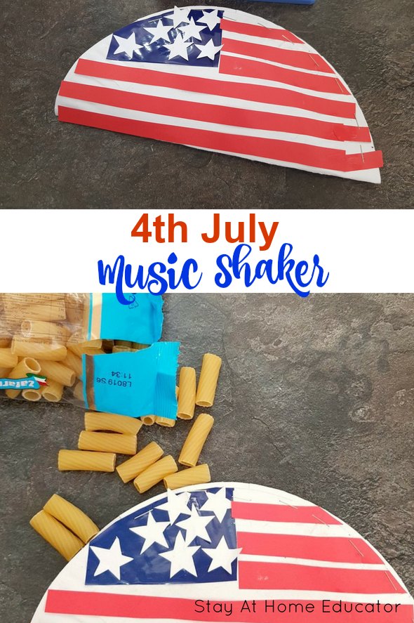 Make a paper plate shaker with the kids this July 4th