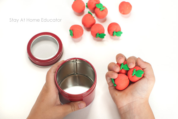 hands on apple theme math activities for preschoolers