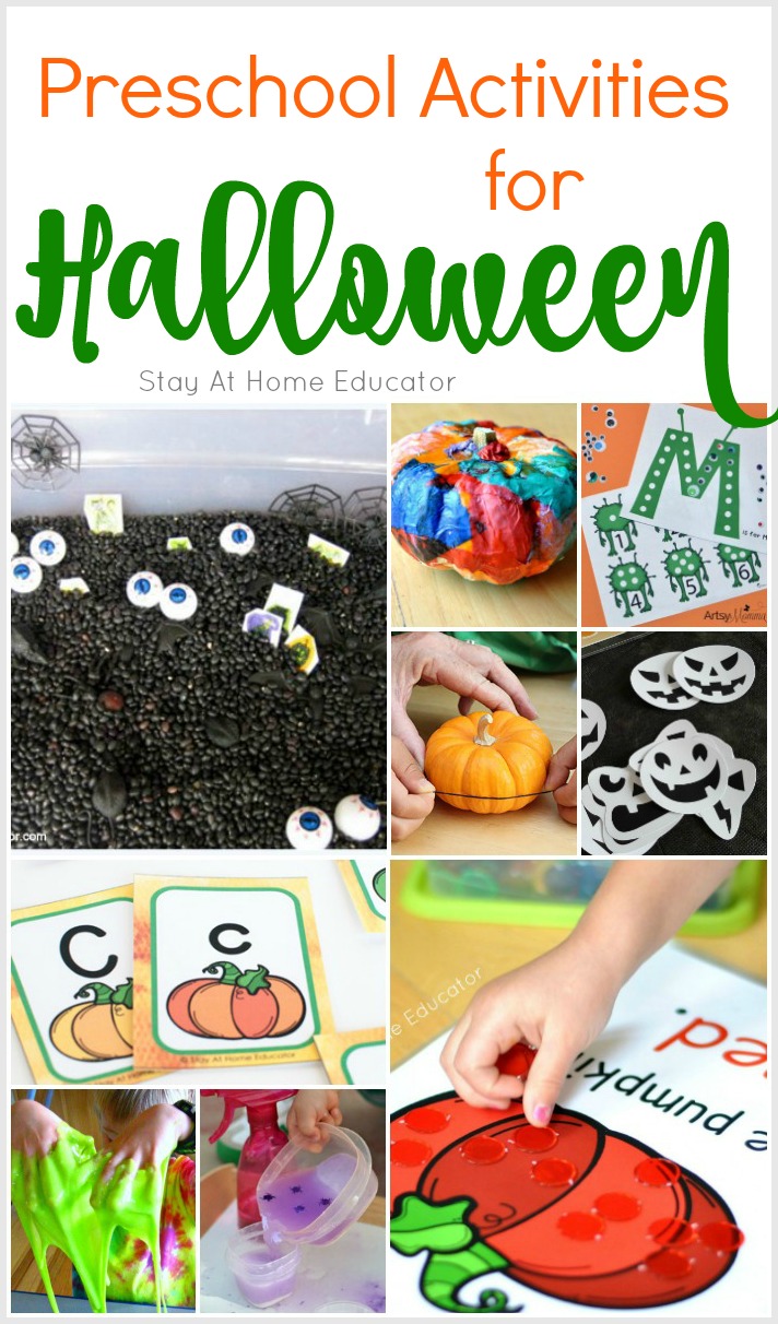 So many Halloween activities for preschoolers