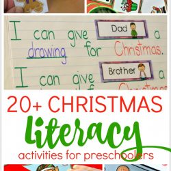 Christmas literacy activities for preschoolers | literacy Christmas activities |