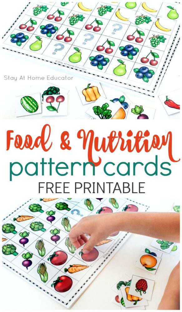 6 Preschool Math Activities for a Food and Nutrition Theme