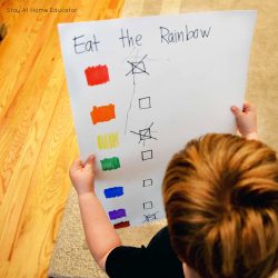 eat the rainbow healthy eating activity for preschoolers