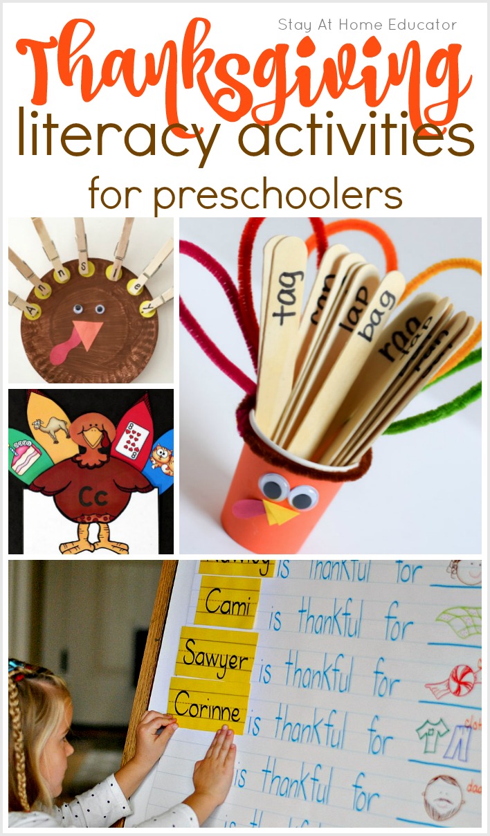 10 Thanksgiving literacy activities for preschoolers