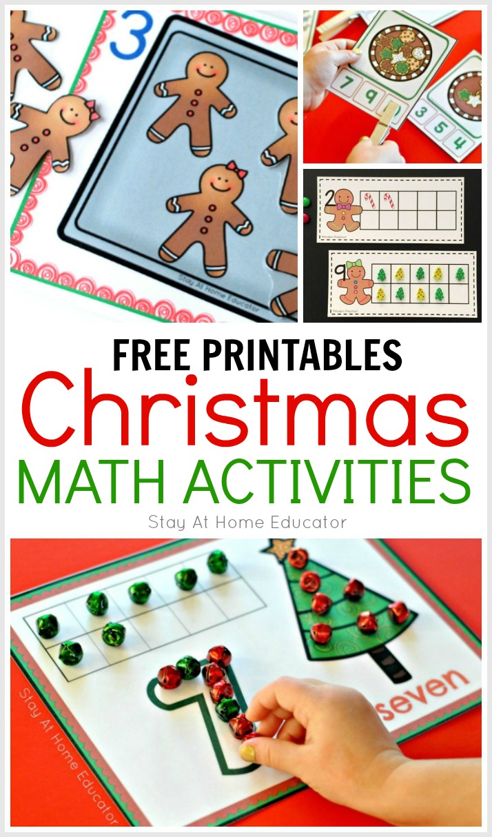 15+ Christmas math activities for preschoolers