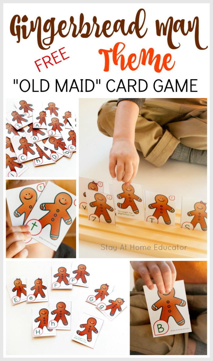Free printable for preschool gingerbread man theme