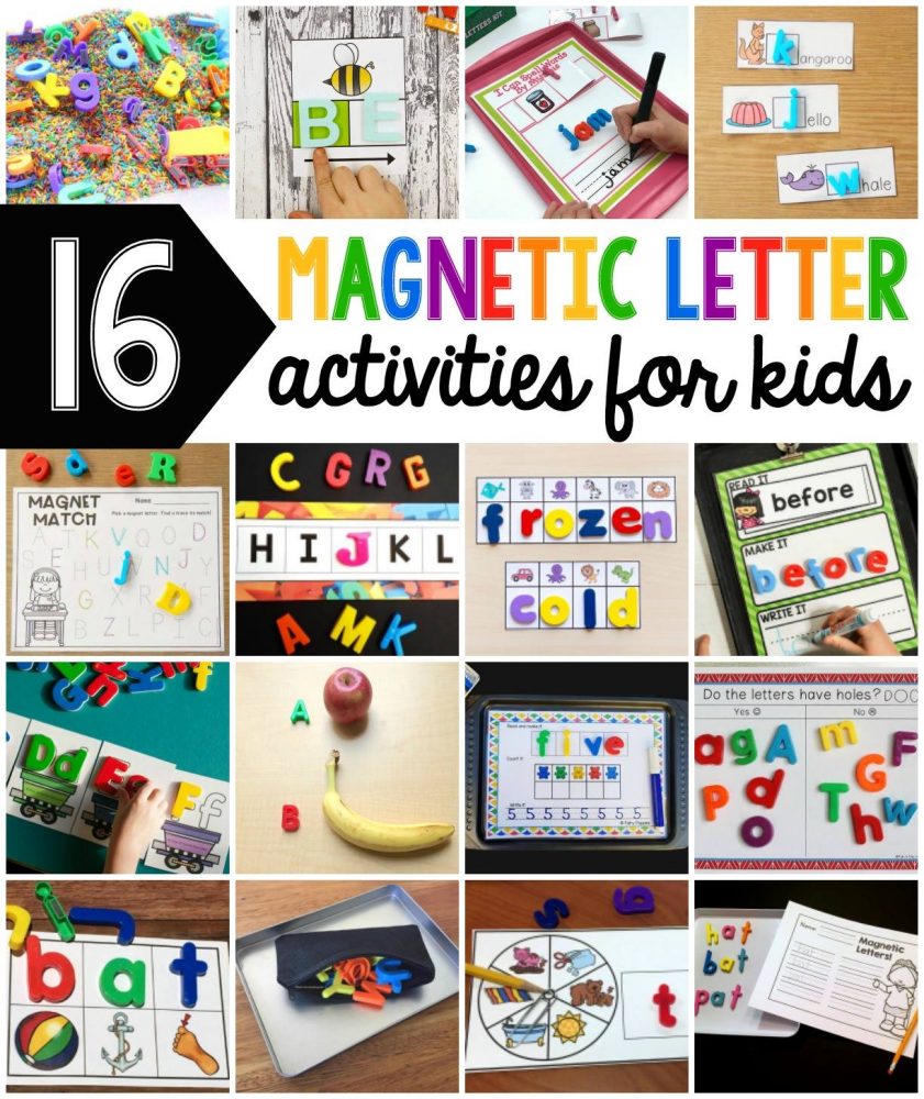magnetic letter activities