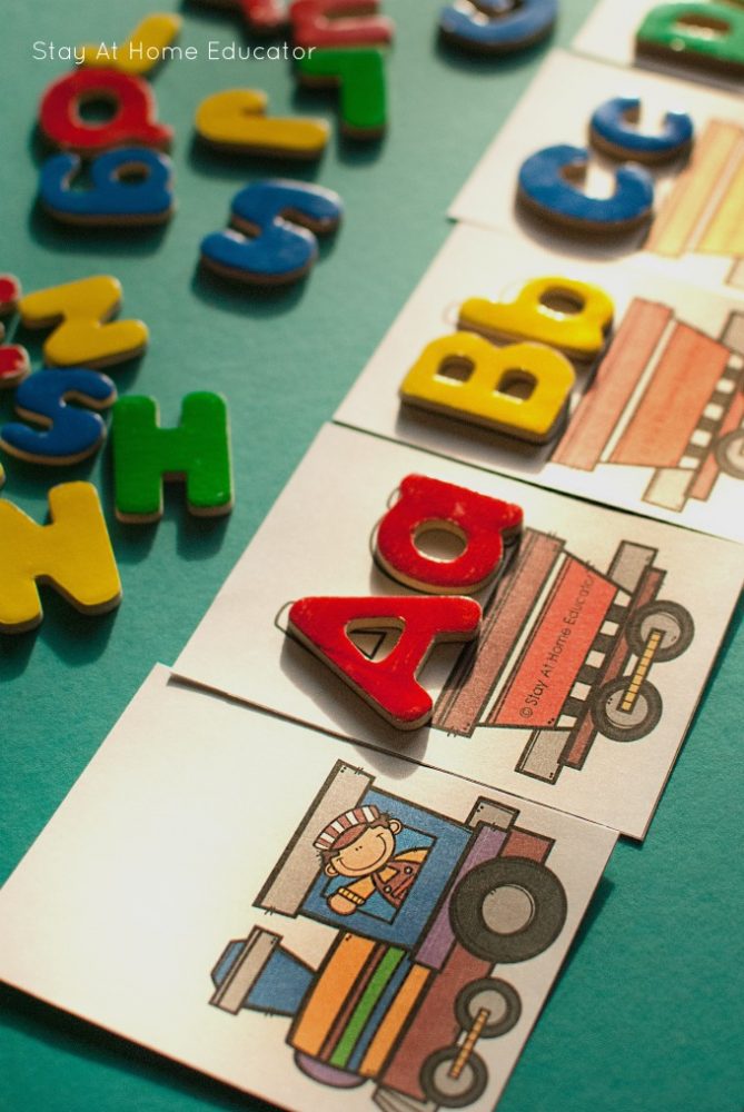 This alphabet train activity was so many ways for playful learning
