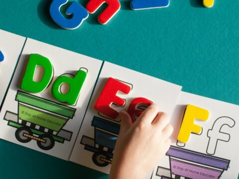 Image for Alphabet Train Printable for Teaching Letter Recognition