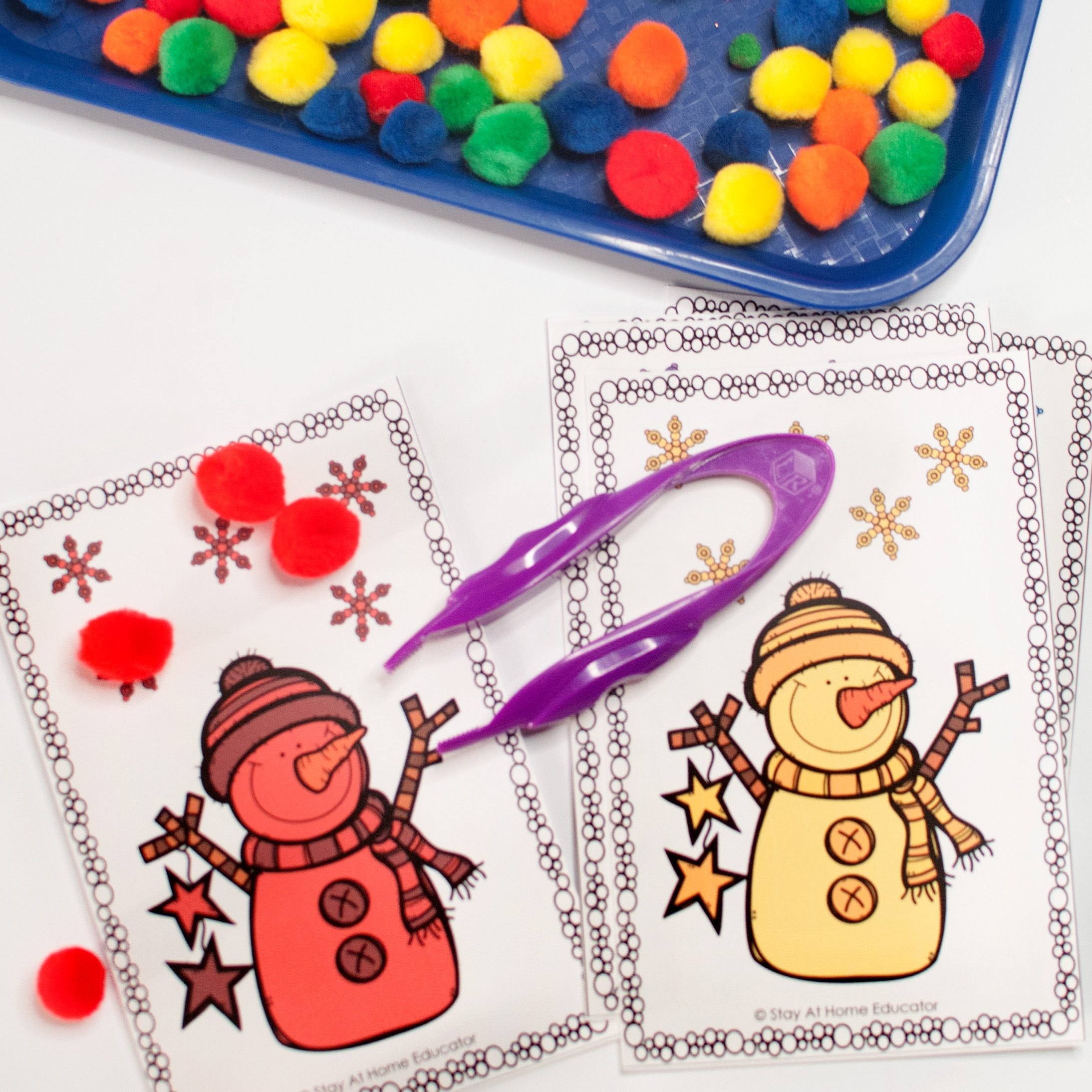 preschool winter theme printable