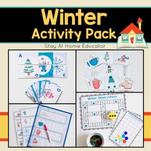 Winter Activity Pack for Preschoolers