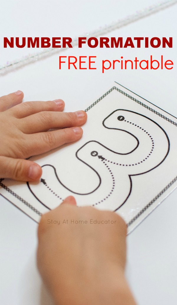 number formation free printable
