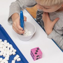 hands on snowball math counting game