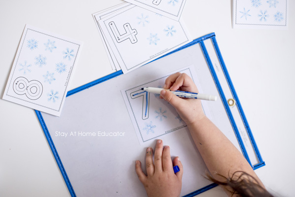 printable winter activities - counting