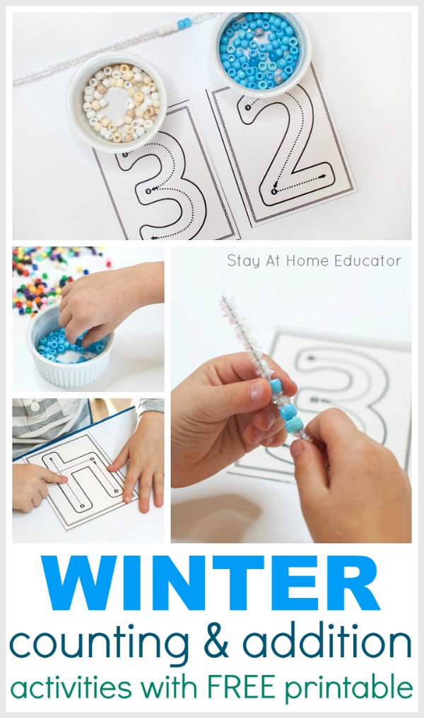 download your free number formation tracing cards and teach counting skills with this simple icicles and snowballs preschool winter theme activity