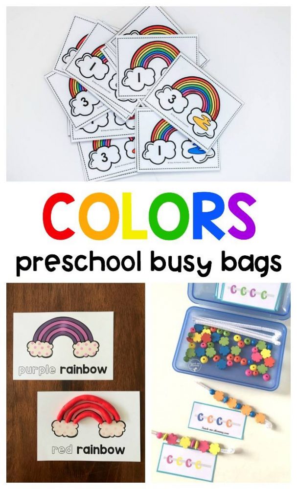 color activities for toddlers and preschoolers, rainbow math activities