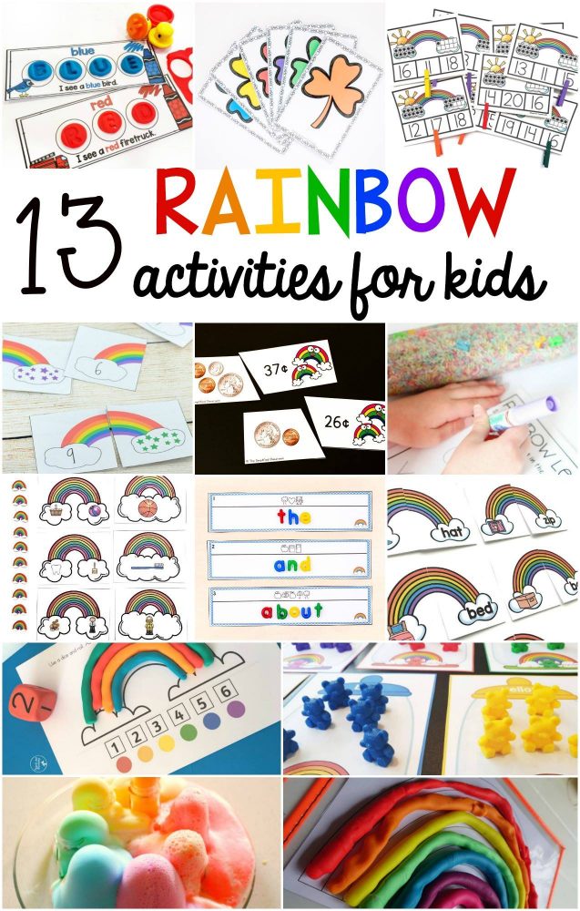 13 rainbow activities for preschoolers and children