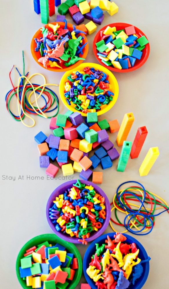colorful materials for teaching colors to preschoolers