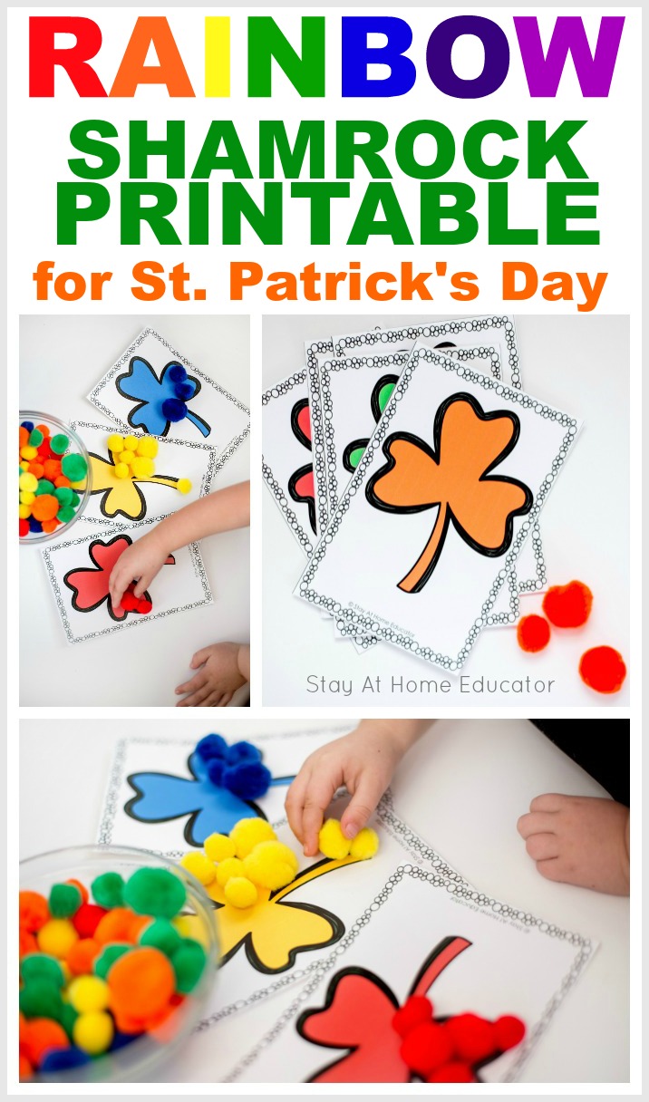 teach sorting and color skills with this free printable for St. Patrick's Day