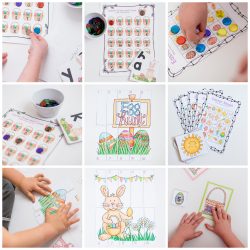 6 printable Easter activities for preschoolers. These are perfect in the classroom or at home to celebrate. Not only are they fun but help strengthen skills