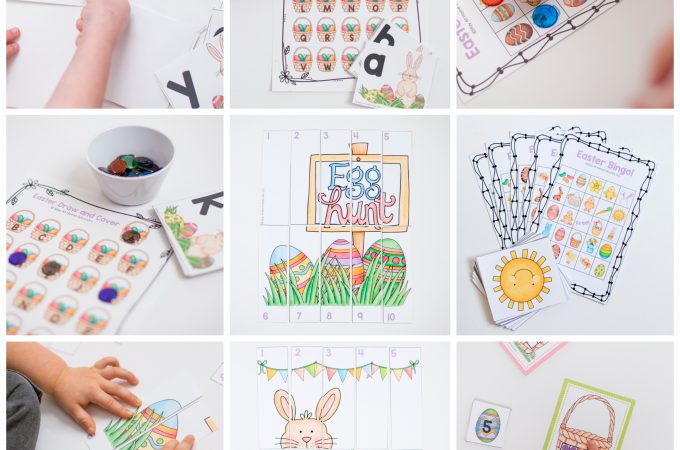 6 printable Easter activities for preschoolers. These are perfect in the classroom or at home to celebrate. Not only are they fun but help strengthen skills