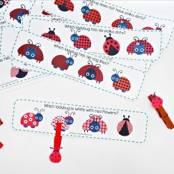 Make learning fun, and a little more adorable, with these free ladybug theme visual discrimination cards perfect for your preschoolers!