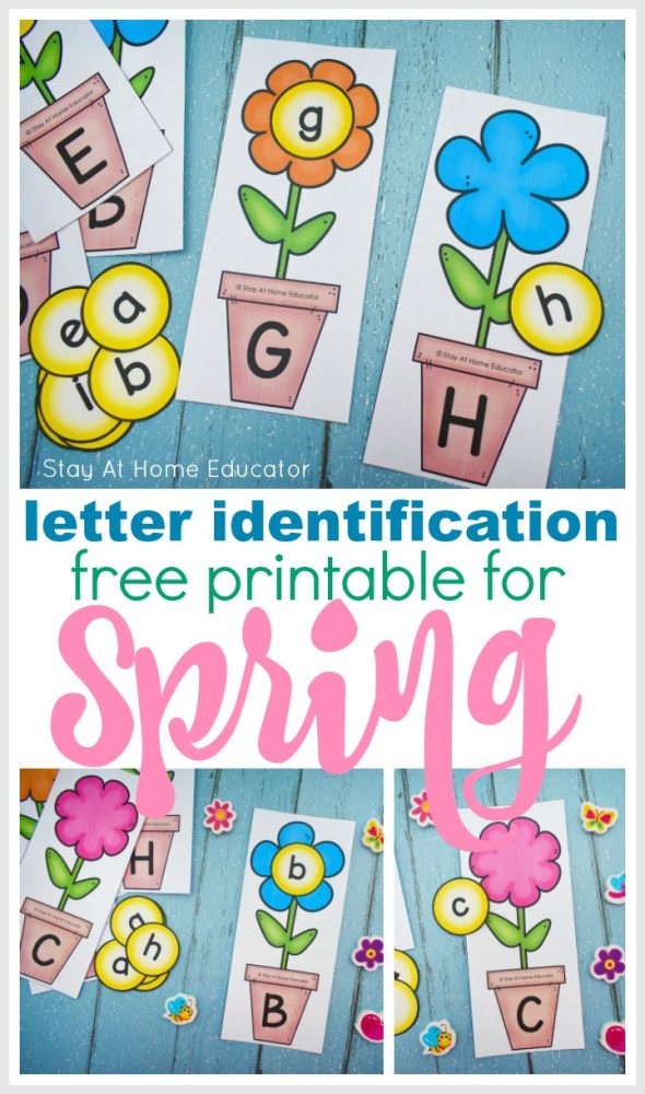 Free Printable Spring Letter Identification game
