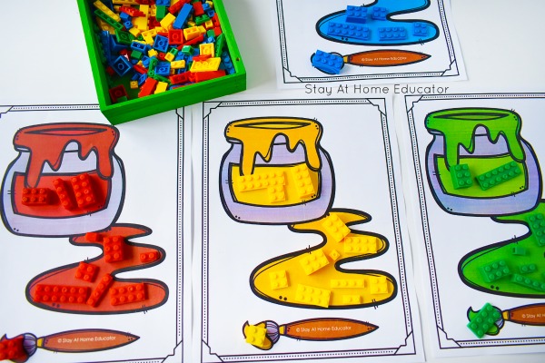 6 Different Activity Ideas To Teach Colors To Toddlers. Kids will enjoy these games that will help them identify and speak different colors!! 