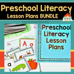 preschool literacy lesson plan bundle
