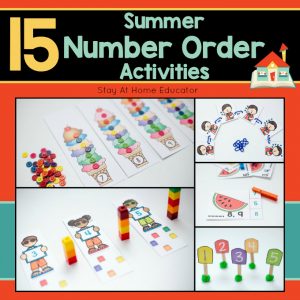 Summer Number Sequencing Activity Pack