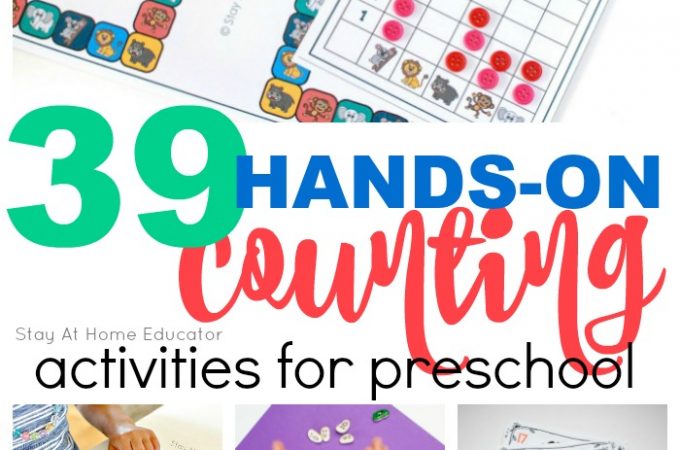 Of all number sense, it is critical to teach preschool children counting! These are 39 FUN, engaging and simple counting activities for preschoolers.