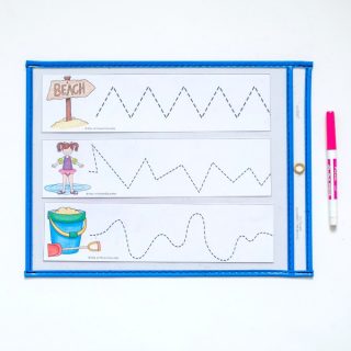 These Beach Themed Printables are a fantastic tool as a prewriting activity for preshoolers. These skills are necessary for learning how to write in their future.