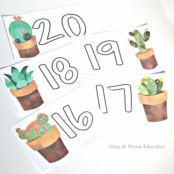 These Desert Themed number formation playdough mats are the perfect summer (or winter) activity to promote number as well as fine motor skills! 