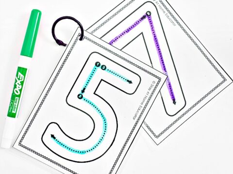 Image for Number Formation Cards for Preschool Math