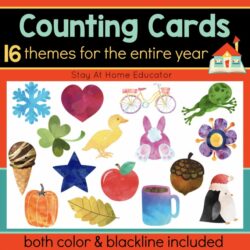 Counting Cards for the Entire Year (16 Themes)